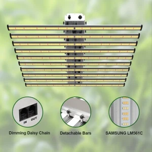 PHLIZON BA6500 640W LED Grow Light W/Samsung561C EVO Zimmerpflanzen Vollspektrum - Bild 1 von 12