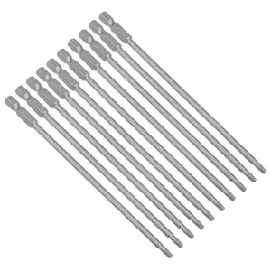 10pcs T15 Magnetic Torx Screwdriver Bits 1/4" Hex Shank S2 Security Tamper Proof - Picture 1 of 6