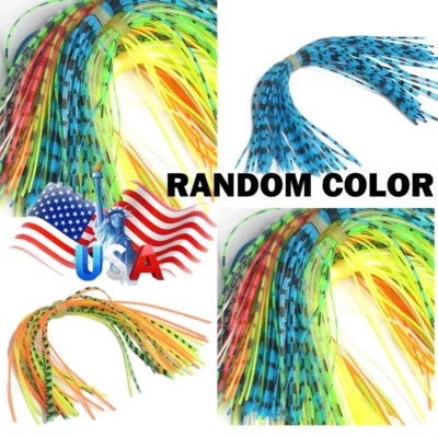 Paquete de 20 accesorios de señuelo de pesca de falda de plantilla de silicona de 30 hilos para Spinnerbatis Foto 1 de 4