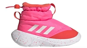 new adidas MONOFIT BOOTS Toddler Baby Girl sz 6K Pink Snow Winter Shoes - Picture 1 of 4