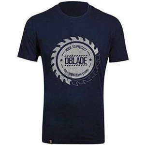 T-shirt DBlade Corporate Buzz da uomo abbigliamento da lavoro blu navy maniche corte - Foto 1 di 2