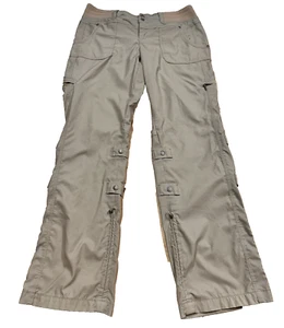 Pantaloni cargo Athleta donna 6P scrunch roll up coulisse elasticizzati kaki outdoor - Foto 1 di 6