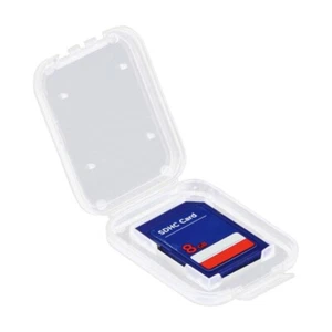 Memory Card Case Holder Box Storage Plastic Transparent for Single Card - Afbeelding 1 van 3