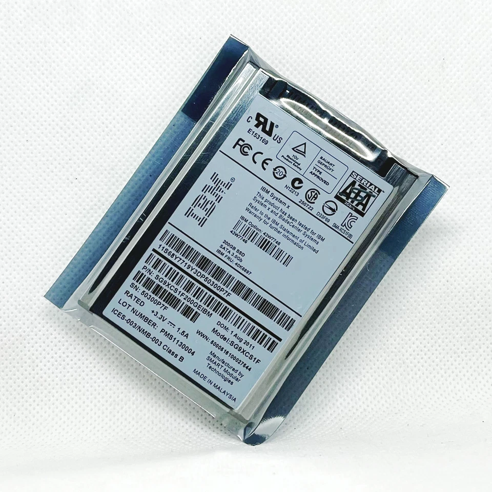 IBM 200GB SG9XCS1F 1.8 inch SATA solid state drive scarce capacity - Image 1 of 4