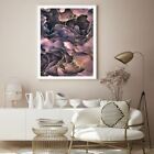 Pink Gold & Purple Abstract Art Print Premium Poster High Quality Choose Sizes