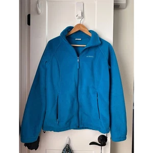 Columbia Fleece Jacket Womens Large Full Zip And Pockets - Picture 1 of 12