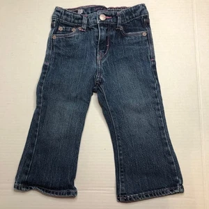 Levi's 517 Bootcut Medium Wash Baby Girl 18 Mo Pink Stitching - Picture 1 of 8