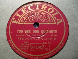 1933 G. W. Pabst MOVIE Don Quichotte FEODOR CHALIAPIN IBERT SERENADE & DEATH - Picture 1 of 2