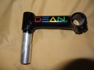 Dean Bikes alloy stem 150mm 25.4 clamp black MTB retro rare 25.4 quill - Picture 1 of 2