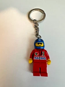 LEGO Red Racing Race Car Driver Keychain - Picture 1 of 3