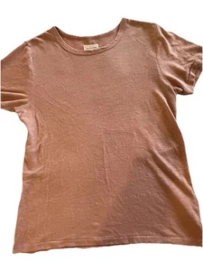 Thread & Supply Tee Linen Blend Blush Pink Size Medium T-shirt - Picture 1 of 4
