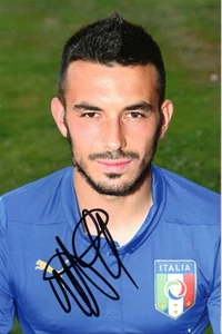 ITALY, LECCE & VILLARREAL: NICOLA SANSONE SIGNED 6x4 PORTRAIT PHOTO+COA - Picture 1 of 1