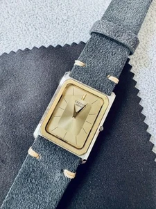 Orologio Uomo Seiko Credor Lunetta 14K Quarzo Modello 6730-5090 Elegante Orologio - Foto 1 di 2