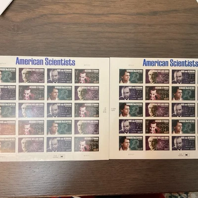 #58  2005 American Scientists 4 designs 37c sheet of 20 Item  - Image 1 of 4