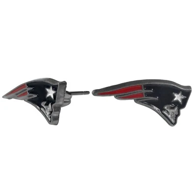 Aretes con logotipo de los New England Patriots (joyas de fútbol americano de la NFL) Foto 1 de 2