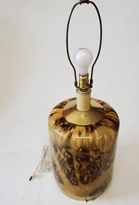 Große italienische Murano Glas Schildkröte Muster Tischlampe - Bild 1 von 8