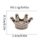 Charm Zircon Queen Crown Paved Spacer Beads Bracelet Connector Making Beads