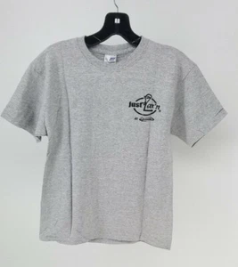 Laxworld Jugend Medium Jungen Grafik Lacrosse Just Lax Tee T-Shirt Neu mit Etikett neu grau - Bild 1 von 7