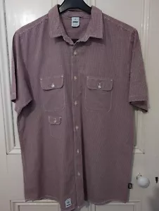 Mens Red Check Short Sleeve Shirt Size XL - Picture 1 of 7
