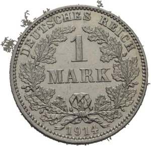 Deutsches Reich 1 Mark 1914 J Silber 5,6 g #FAD145 - Picture 1 of 2