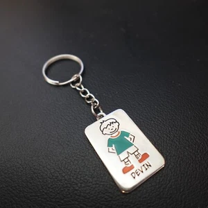 Devin Personalized Keychain Zipper Pull Name Kidcore Retro Y2K Gift - Picture 1 of 7