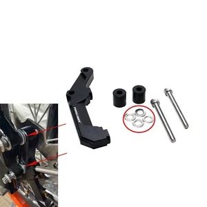 108mm Black Front Brake Caliper Bracket Adapter for Harley 99-up Softail Dyna - Picture 1 of 8
