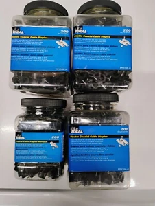 Ideal BPDCXSB-JR Black Double-Coaxial Cable Staples - Picture 1 of 4
