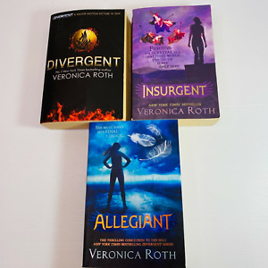 Divergent Books By Veronica Roth Divergent, Insurgent & Allegiant Books 1-3 PBs