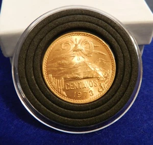 1973 Mexico 20 Centavos - UNC Coin - Possible Error on 7 - See PICS - Picture 1 of 3