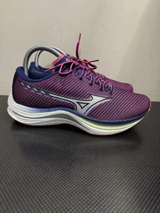 Mizuno Wave Rebellion Running Shoes Sneakers Women's Size 7 US/37 EU Purple VG - Picture 1 of 9