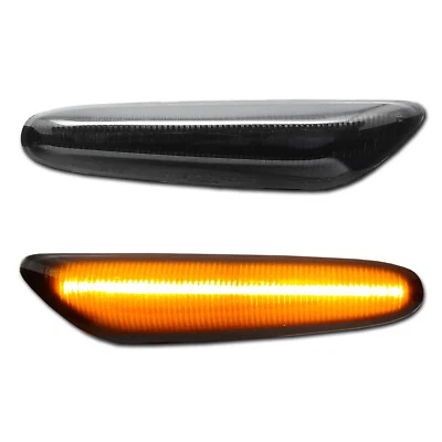 SCHWARZE LED Seitenblinker BMW 1 E81/82/87/88  3 E90/91/92/93 X1 E84 Alpina B3 - Bild 1 von 4