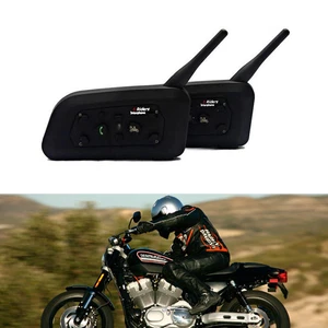 BT Intercom Motorrad Helm Gegensprechanlage Sprechanlag Bluetooth Headset 1200m - Bild 1 von 12