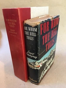 Ernest Hemingway "For Whom the Bell Tolls" 1st Edition Scribners 1940 Ex-Library - Picture 1 of 9