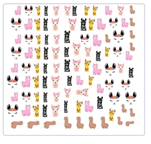 Alpaca Llama   Nail Art Decals  - Picture 1 of 4