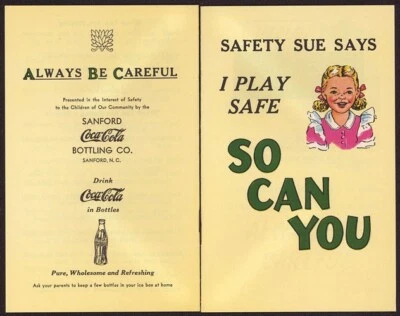 1951 Coco Cola Giveaway Booklet with Safety Sue - Never Opened “NOS” - Image 1 of 3