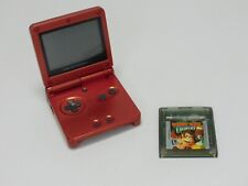Nintendo Gameboy Advance SP AGS-001 Red and Donkey Kong Country - No Cord TESTED