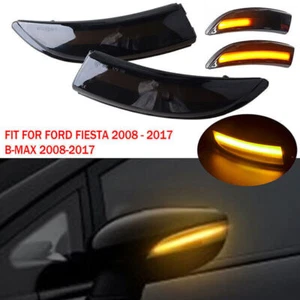 2* LED Dynamic Turn Signal Side Mirror Light Fits Ford Fiesta MK7 08-17 B-Max - Picture 1 of 11