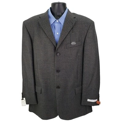 Perry Ellis Men's 44R Sport Coat Tweed Blazer Jacket Wool Alpaca Gray - NEW Tags - Image 1 of 4