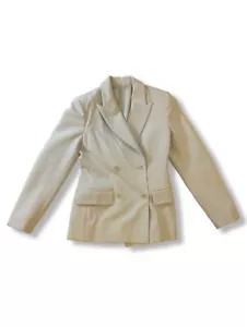 Joseph Light Wool Double Breasted Beige Blazer Size 36 - Picture 1 of 2