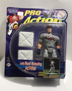 1998 Starting Lineup Pro Action Chipper Jones Atlanta Braves SLU Hasbro - Picture 1 of 2