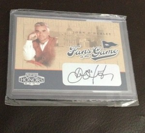 2004 DONRUSS FANS OF THE GAME JOHN O'HURLEY AUTOGRAPH AUTO  SEINFELD NICE