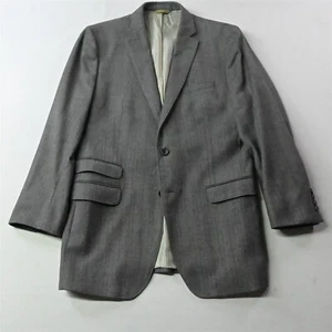 Banana Republic Heritage 40L Brown Gray Plaid 100% Wool Blazer Jacket Sport Coat - Picture 1 of 12