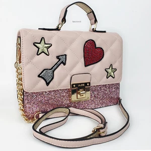 ALDO rosa Amor Herz gesteppte Tophandle Kette Handtasche Schultertasche - Bild 1 von 10