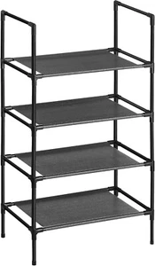 Shoe Rack 4 Tier Stand Heavy Duty Sturdy Storage Self Organiser - Picture 1 of 8