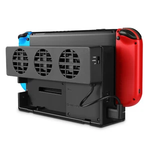 Ventilador de refrigeración Nintendo Switch montaje en base consola enfriador 3 ventiladores ventilación escape térmico - Imagen 1 de 7