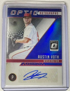 2018 Panini Donruss Optic - Optic Autographs Blue Prizm #OA-AV Austin Voth. - Picture 1 of 2