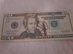 TARI EASON LSU TIGER HOUSTON ROCKETS SIGNED $20 TWENTY DOLLAR US BILL 🐯 - Picture 1 of 2