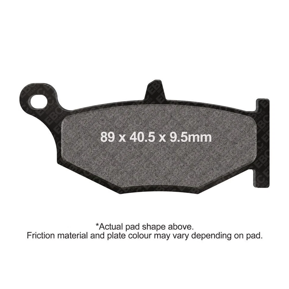 Pastilhas de freio traseiras direitas para motocicleta EBC Suzuki GSXR 750 K 2006 - 2007 - Imagem 1 de 1