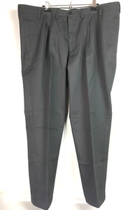 Lands End Mens 48 Tall Pants Traditional Fit Pleated No Iron Chino Charcoal NEW - Picture 1 of 8