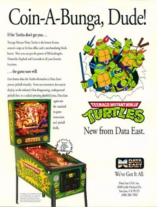 Flipper ROM CPU und DISPLAY SET (3 Chips) Data East Teenage Mutant Ninja Turtles - Bild 1 von 1